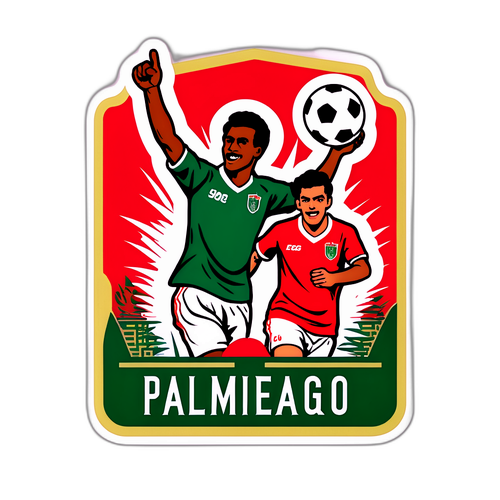 Sticker ya Kihistoria ya Mchezo wa Soka wa Palmeiras na Flamengo