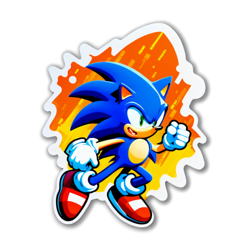 Adesivo Vibrante do Sonic 3