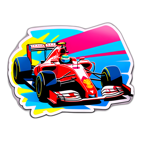 Stiker Mobil Balap Formula 1 yang Stylish