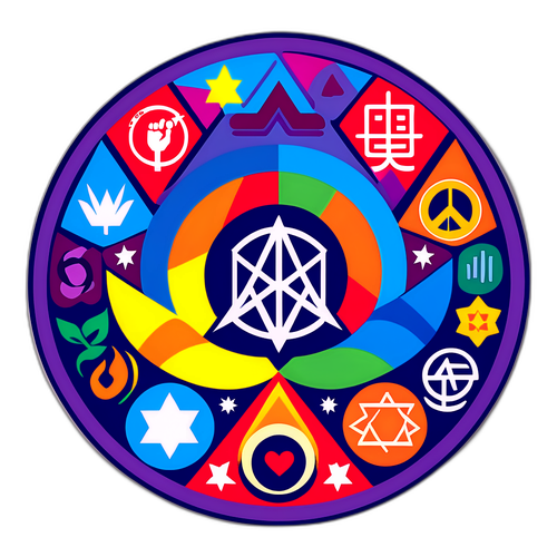 Representación gráfica de la diversidad y la paz