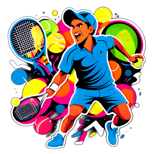 Sticker sportiv cu Carlos Alcaraz