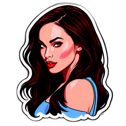 Adesivo moderno e audace di Megan Fox