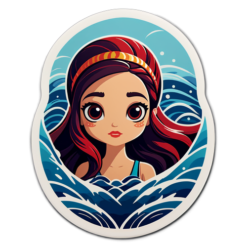 Minimalist Sirene Sticker