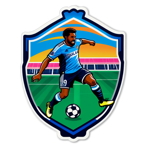 Stiker Bertema Sepak Bola Tim Dallas dan Philadelphia Union
