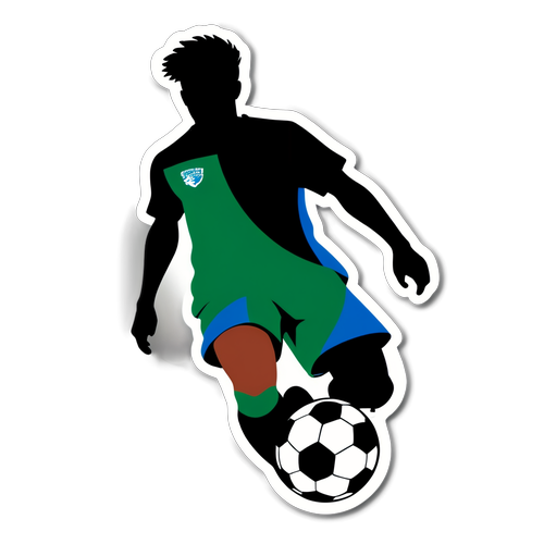 Soccer Player Motion Sticker