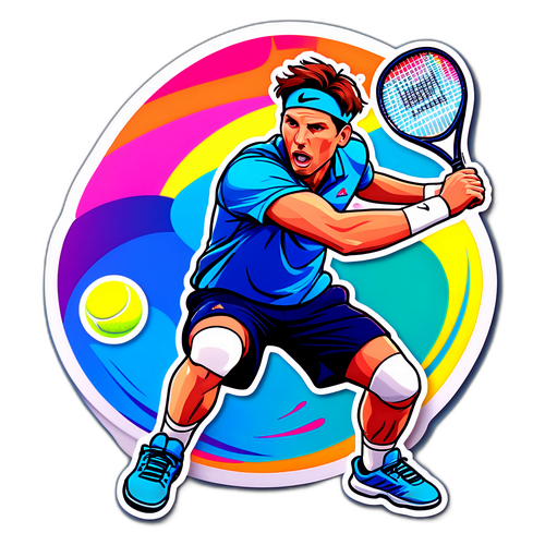 Artistikong Sticker ni Cameron Norrie sa Tennis