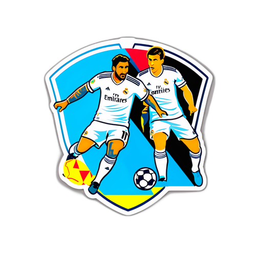 סטיקר פעולה במשחק כדורגל בין ריאל מדריד לסלטה ויגו