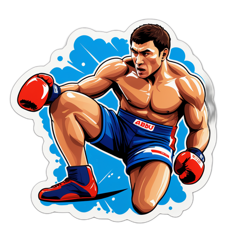 Sticker de technique de combat d'Abus Magomedov