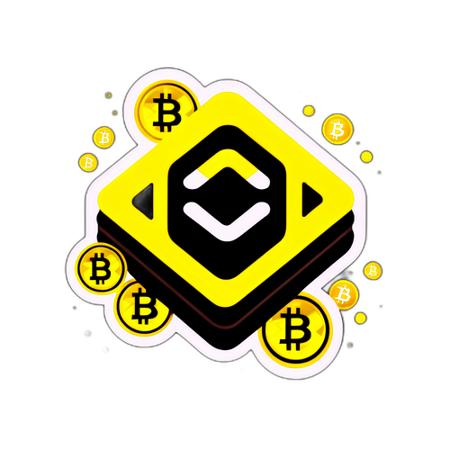 Sticker ng Crypto Wallet na may Logo ng Binance