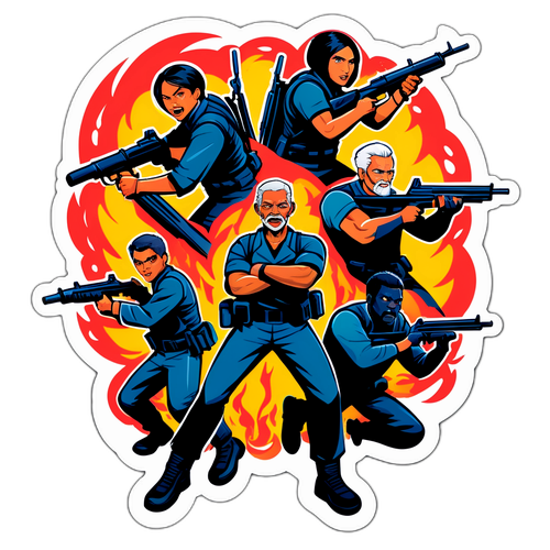 Actionpakket klistremerke for 'The Old Guard 2'