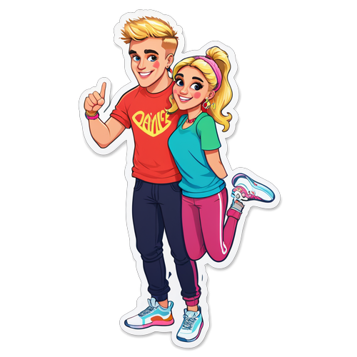 Get Ready to Smile: Jake Paul and Jutta Leerdam's Whimsical Sticker Adventure!