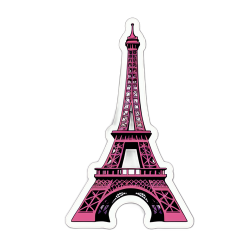 Chique illustratie van de Eiffeltoren