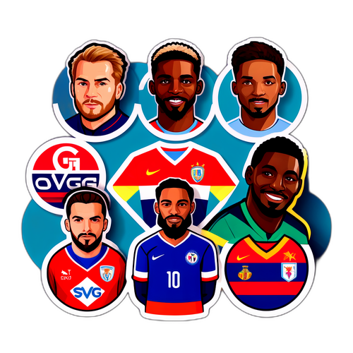 สติกเกอร์ผู้ทำประตูสูงสุดของทีมต่าง ๆ