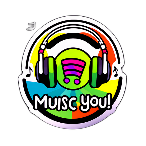Стикер с элементами Spotify