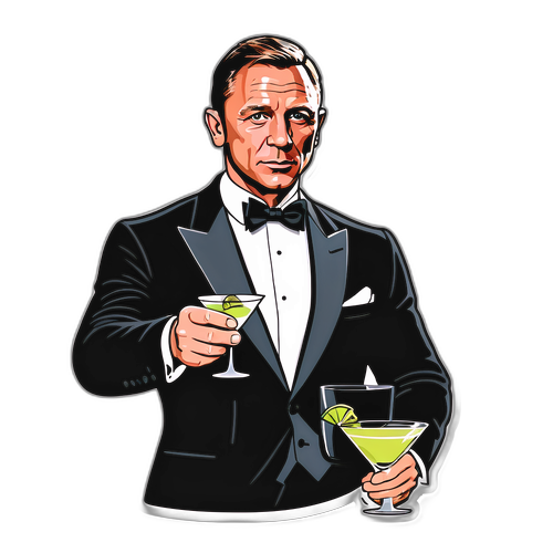 Daniel Craig Tuxedossa ja Martini