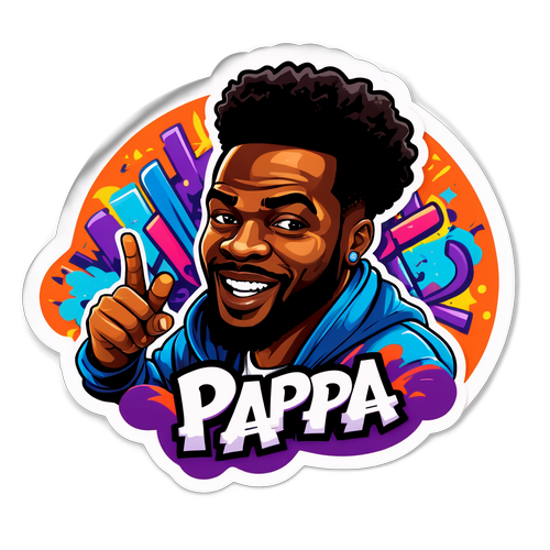 Graffiti stylowy naklejka z Paapa Essiedu