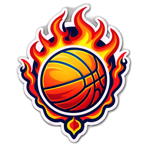 Thrilling Basketball Rivalry Sticker