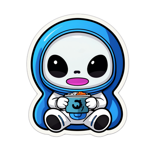 Stiker Lucu Mascot Alien Reddit