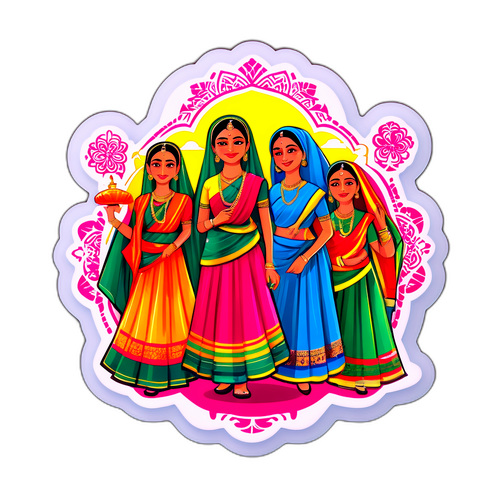 बांग्लादेश की उत्सव शैली का स्टिकर