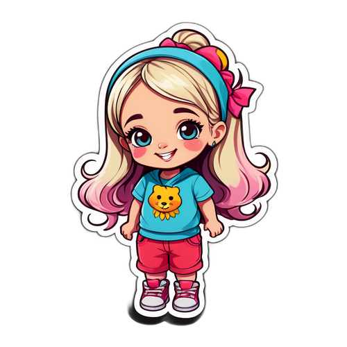 Σκίτσο της Έβελινα με χαρούμενη έκφραση