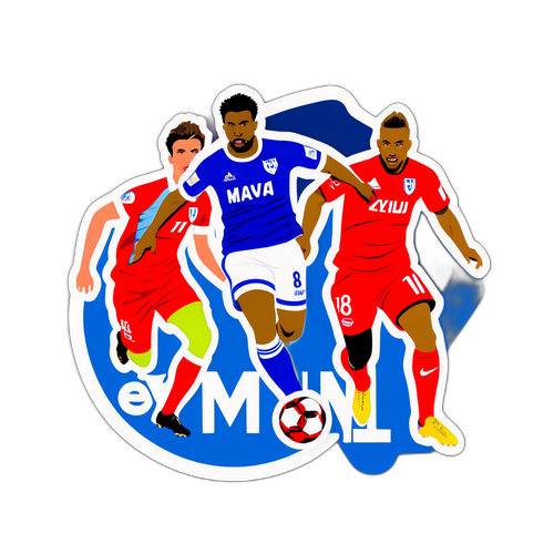 סטיקר של משחק אינטנסיבי בין מ. תל אביב ומידטיאלאנד