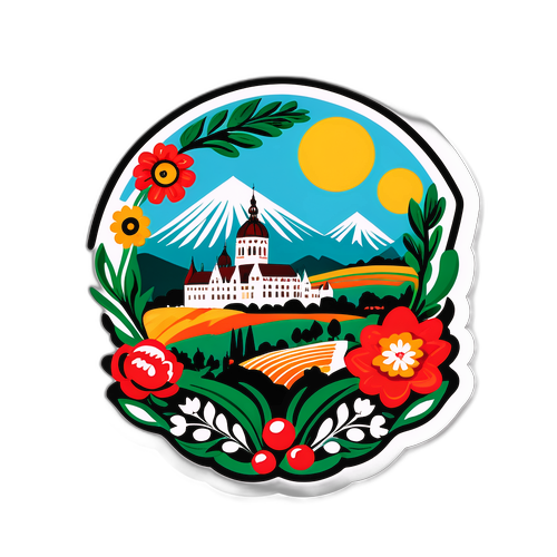 A magyar népművészet ihlette illusztráció