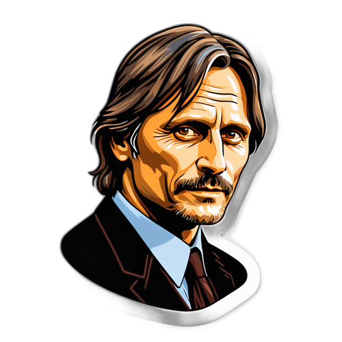 Sticker artístico de Viggo Mortensen