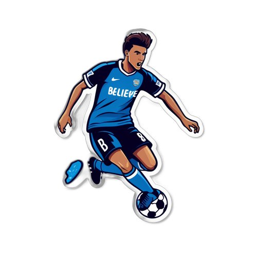 Sticker Motivasi Pemain Bola Sepak