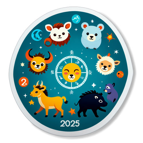 Stiker Bertema Zodiac '2025 Shio Apa?'