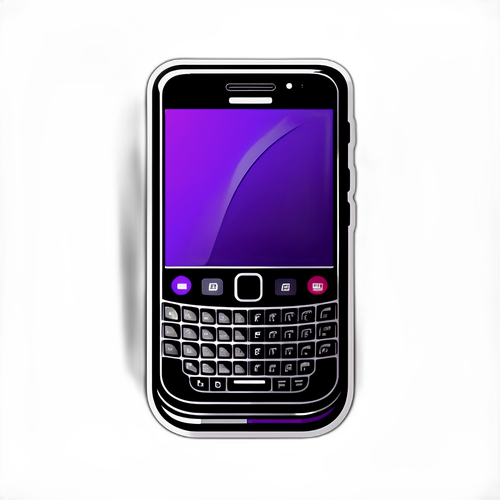 Retro Futuristisk Blackberry-inspirerad Mobiltelefon