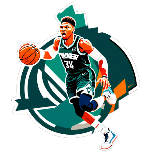 Dynamic na Basketball Scene kasama si Giannis Antetokounmpo