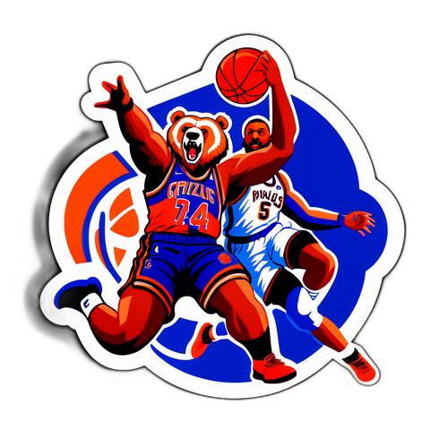 Fierce Match-Up: Grizzlies vs. Knicks Action Sticker