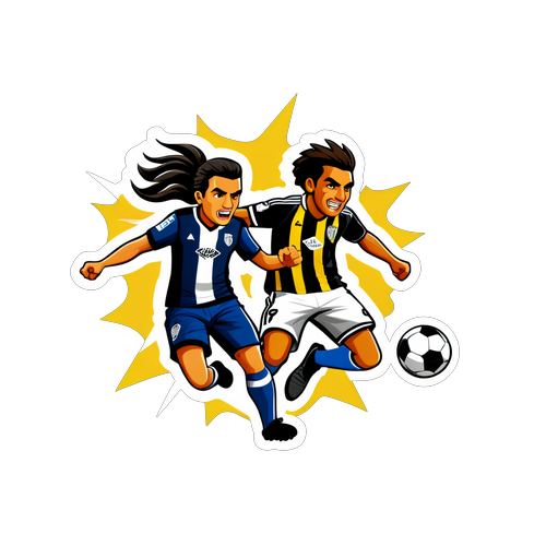 Stiker Olahraga untuk Pertandingan Rivalitas, Libertad vs Alianza Lima