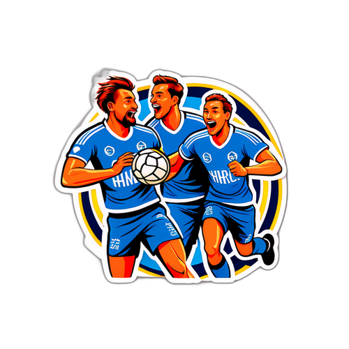 Odense Håndbold Logo med Håndboldspillere