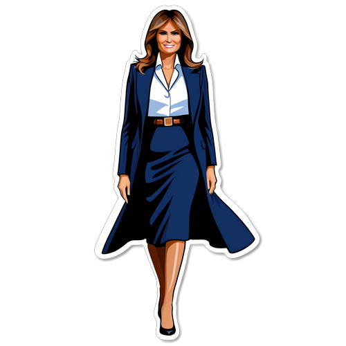 Elegante Melania Trump Illustration