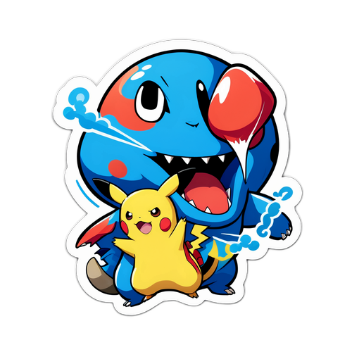 Nakakatawang Sticker ng Mga Pokémon sa Mega Evolution Mishaps