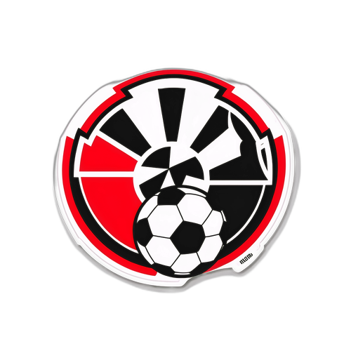 축구공과 팀 유니폼을 중심으로 한 디자인