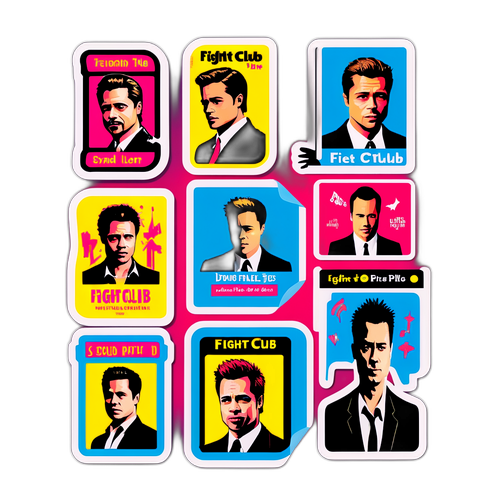 Nálepky s ikonickými rolemi Brada Pitta