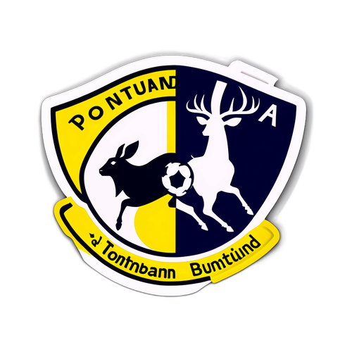 Autocolant cu emblemele Tottenham și Dortmund