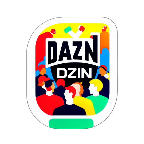 DAZN sportesemény ünneplő matrica