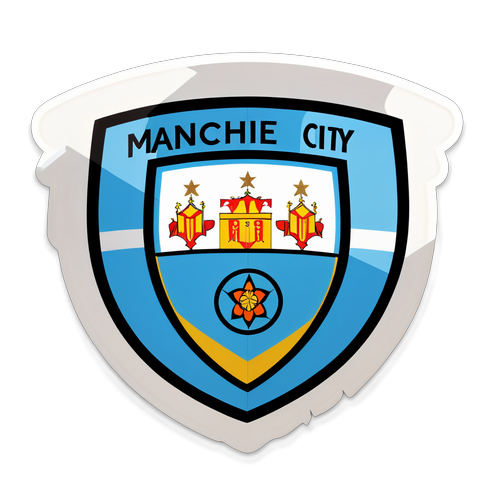 Manchester City logo tyylikkäällä twistillä