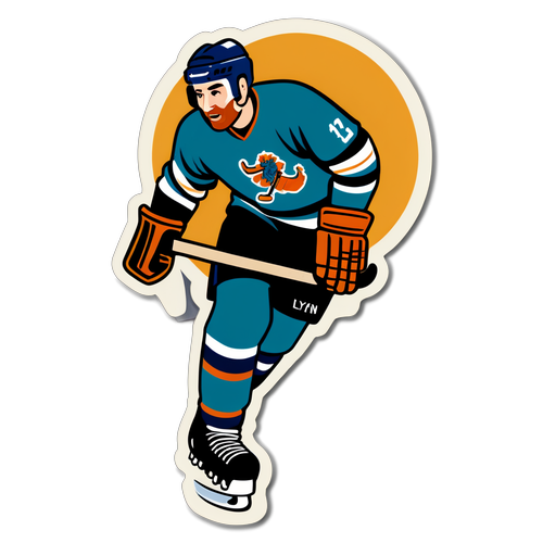 Nostalgisk Lyn Hockey Sticker: Gjenopplev de Glade Dager på Isen!