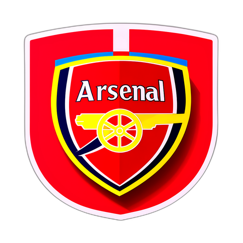 Minimalist Arsenal klistremerke