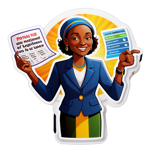 Sticker ya Motisha kwa Kampeni ya Mamlaka ya Mapato Kenya