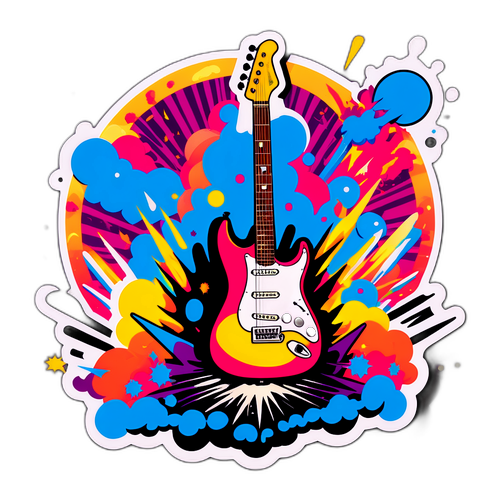 Diseño de guitarra inspirado en Queen