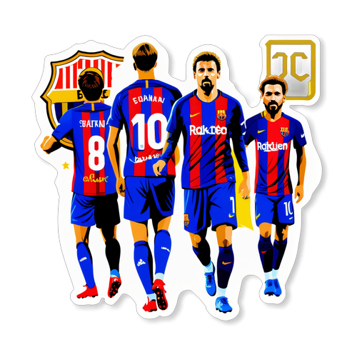 Sticker vui về Barca với người hâm mộ và cầu thủ nổi tiếng