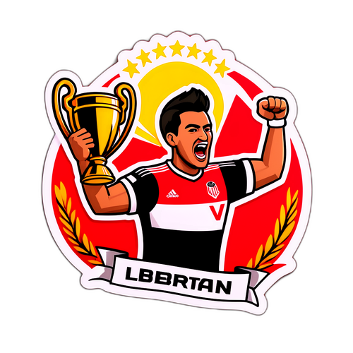 Stiker Rivalitas Libertad dan River Plate
