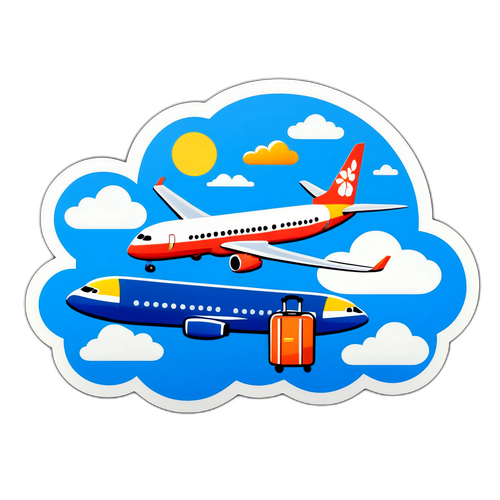 Vennlig Oslo Lufthavn Sticker