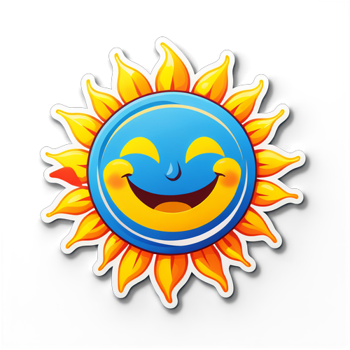 Etiqueta del Sol Radiante