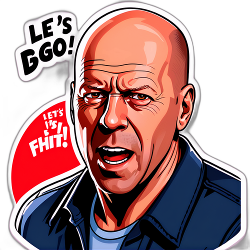 Bruce Willis Die Hard akciós matrica